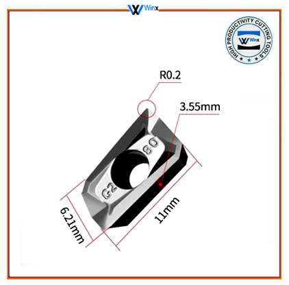 APKT1135PDER-N20-NON FERROUS(PACK OF 10 INSERT)