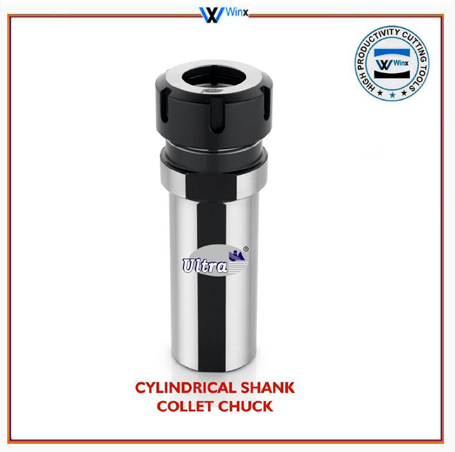 CYLINDRICAL SHANK COLLET CHUCK-HEX AND ROUND TYPE NUT